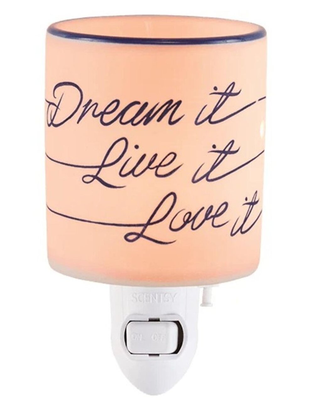Scentsy DREAM IT, LIVE IT, LOVE IT Mini Wax Warmer NIB